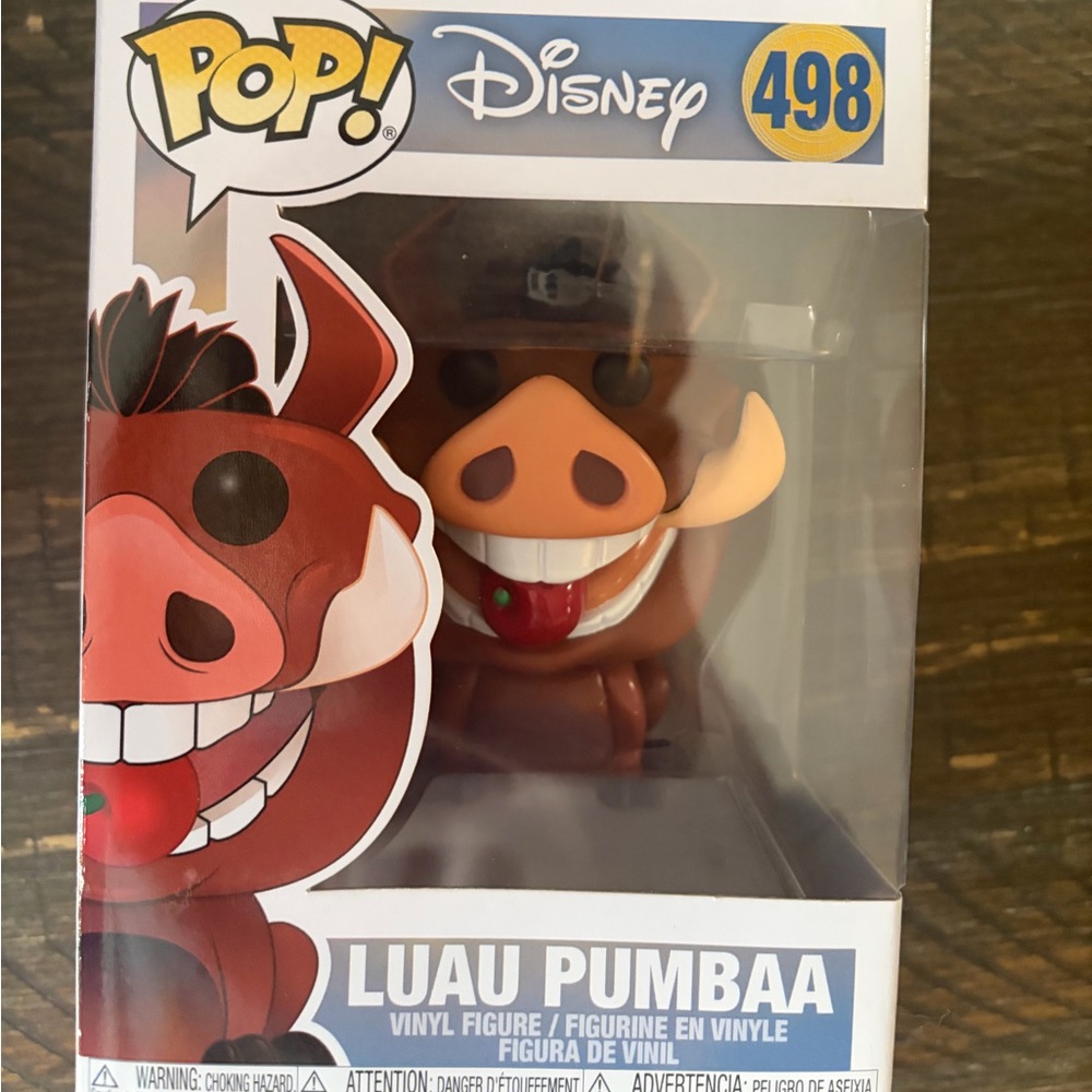 Funko pop Luau Pumbaa Vinyl Figure - Brown, Tan, Red